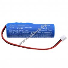 Helyettes�t� napelemes akku Solar Battery Gama Sonic GS37V20FLT GS37V20 2600mAh 9.62Wh