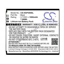 Helyettes�t� telefon akku Highscreen Blast 1800mAh 6.66Wh Li-Ion