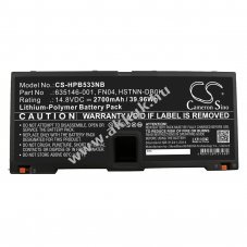 Helyettes�t� laptop akku HP ProBook 5330m 635146-001 2700mAh 39.96Wh