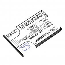 Helyettes�t� telefon akku Alcatel OneTouch 1054 TLi008C1 700mAh 2.59Wh Li-Ion
