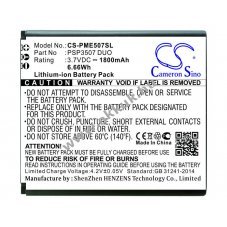 Helyettes�t� telefon akku Prestigio PSP3507 DUO 3.7V 1800mAh 6.66Wh Li-Ion