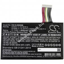 Helyettes�t� laptop akku Vulcan X6 G15KN-11-16-3S1P-0 4050mAh 44.96Wh