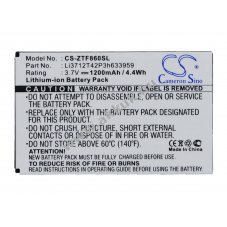 Helyettes�t� telefon akku ZTE E700 F860 F868 F866 Li3712T42P3h633959 1200mAh Li-Ion
