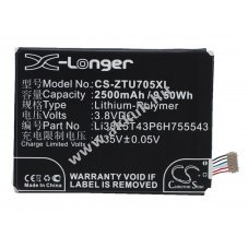 Helyettes�t� telefon akku ZTE Q705U Li3825T43P6H755543 2500mAh/9.5Wh Telstra 3.8V