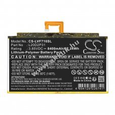 Helyettes�t� t�blag�p akku Lenovo Pad Pro 2021 L20B2P31 8400mAh 32.34Wh Li-ion