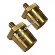 M6 bels� menetes saruadapter AGM akkumul�torokhoz kerek aut� akku saruhoz 2db/csomag