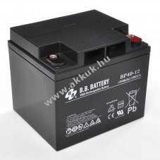 B.B. Battery BP40-12 VdS 12V 40Ah AGM �lom akku