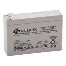 B.B. Battery HR4.2-12FR 12V 4,2Ah �lom akku AGM VdS