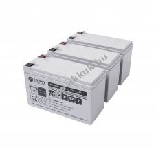 Helyettes�t� akku MGE Pulsar 1000 / Pulsar 1000 RT2U sz�netmentes UPS 3db/csomag SLA