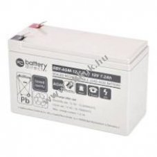 Helyettes�t� akku SBY-AGM-12-7.2 12V 7,2Ah AGM �lom 151x65x94mm T2 Faston250 6,3mm