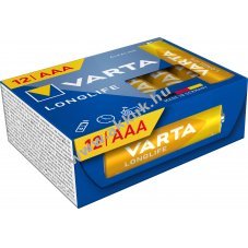 Varta Longlife AAA LR03 1,5V 12db/csomag hagyom�nyos elem alk�li