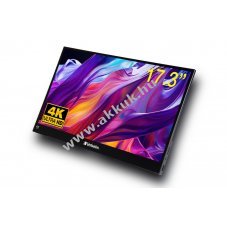 Verbatim PMT-17-4K hordozhat� monitor 17,3 4K USB-C HDMI IPS �rint�k�perny�