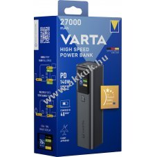 Varta akku powerbank 27000mAh 2xUSB-C 1xUSB-A PD3.1 QC3.0 140W Li-Ion