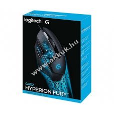 Logitech G402 Hyperion Fury gaming eg�r vezet�kes USB 4000dpi 8 gomb fekete