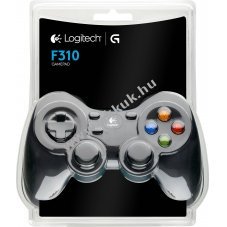 Logitech F310 vezet�kes USB gamepad 10 gomb D-Pad 1,8m fekete