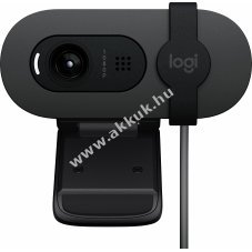 Logitech BRIO 100 Full HD webkamera grafit USB 1080p 30fps be�p�tett takar�