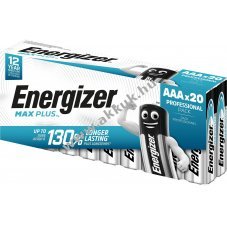 Energizer Max Plus AAA / LR03 (mikro) 1,5V 20db/csomag elem Alkaline
