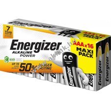 Energizer Alkaline Power AAA (Micro) LR03 1,5V 16db/csomag elem Alkaline