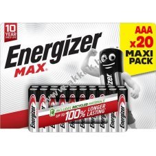 Energizer Max AAA (mikro) 1,5V 20db/csomag hagyom�nyos elem Alkaline