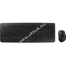 Cherry DW 5100 vezet�k n�lk�li billenty�zet-eg�r szett DE fekete 1750dpi optikai