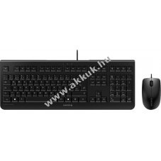 Cherry DC 2000 vezet�kes USB billenty�zet-eg�r szett fekete DE optikai 1200dpi