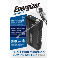 Energizer Jump Starter JE12000 aut�ind�t� powerbank 12000mAh LED l�mpa
