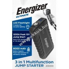 Energizer JE8000 aut�ind�t� powerbank 8000mAh LED