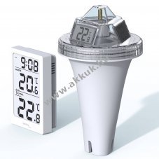 Technoline WS 9079 medence szenzor m�r�m�szer bels�- �s v�zh�m�rs�klet �C/�F elemekkel egy�tt