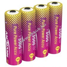 Ansmann Pure Power Mignon ceruza AA akku 1,5V min.3250mAh t�p.3500mAh 4db/csomag Li-Ion