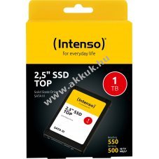 Intenso SSD 1TB 6,35cm(2.5) SATA III 550MB/s olvas�s 500MB/s �r�s Retail