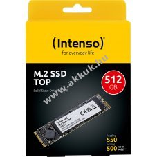 Intenso SSD M.2 2280 512GB SATA-III 550MB/s olvas�s 500MB/s �r�s Retail