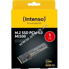 Intenso MI500 (R) 1TB M.2 2280 PCIe 4.0 NVMe SSD 5300MB/s/4500MB/s Retail