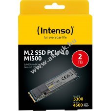 Intenso MI500 M.2 2280 NVMe PCIe4.0 2TB 5300MB/s olvas�s 4500MB/s �r�s Retail