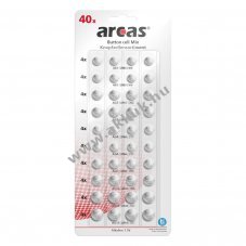 Arcas AG gombelem v�logat�s 1,5V 40db/csomag (8xAG1,8xAG3,8xAG4,4xAG5,4xAG12,8xAG13) Alkaline