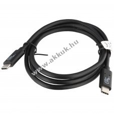 Heitech USB 3.2 Gen2 USB-C-USB-C t�lt�- �s adatk�bel 100W 10Gbit/s 1m