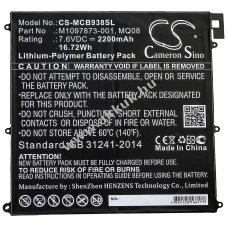Helyettes�t� t�blag�p akku Surface Book 1938 M1097873-001 2200mAh 16.72Wh Li-ion
