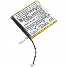 Helyettes�t� m�dialej�tsz� akku SanDisk Sansa View 8GB 600mAh 2.22Wh 805193192 3.7V