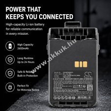 Helyettes�t� ad�vev� akku DP3000e PMNN4440 2600mAh/19.24Wh Li-Ion