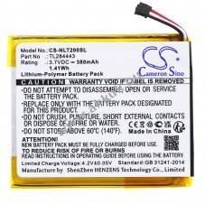Helyettes�t� okosotthon akku Learning Thermostat 2nd Generation TL284443 380mAh 1.41Wh