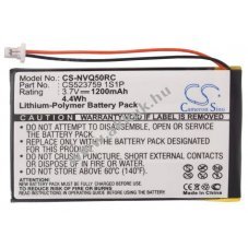 Helyettes�t� t�vir�ny�t� akku Q50 CS503759 1S1P 1200mAh 4.44Wh