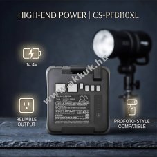 Helyettes�t� st�di�vaku akku B10 100440 3400mAh 48.96Wh