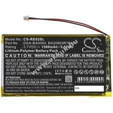 Helyettes�t� m�dialej�tsz� akku Creative Nomad Jukebox ZenTouch DAA-BA0004 1500mAh 5.55Wh Li-ion