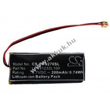 Helyettes�t� vezet�k n�lk�li akku PSP-N270 LP491232L100 200mAh 0,74Wh