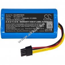 Helyettes�t� porsz�v� akku PCR-7500 NX-3368-919 3500mAh/51.8Wh
