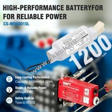 Helyettes�t� m�r�m�szer elem DNFT 000505 1200mAh 4.32Wh