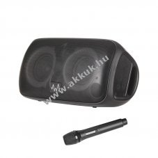 Wave Party Speaker hordozhat� Bluetooth hangsz�r� mikrofonnal �s LED-f�nyekkel