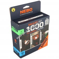 Nebo GALILEO AIR 1000 104050 t�pus 3,7V 2500mAh akku 1000lm 20m fekete Li-Po