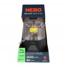 Nebo GALILEO 1600 Flex l�mpa 18650 akku 3,7V 2600mAh l�tium-ion