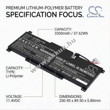 Helyettes�t� laptop akku MSI Modern 14 C7M-044XES BTY-M494 3300mAh/37.62Wh