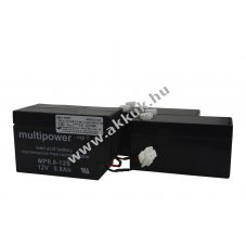 Helyettes�t� akku AKKUmed Hill Rom AvantGuard LI159AX/1600 2x12V 1200mAh + 1x24V 700mAh �lom